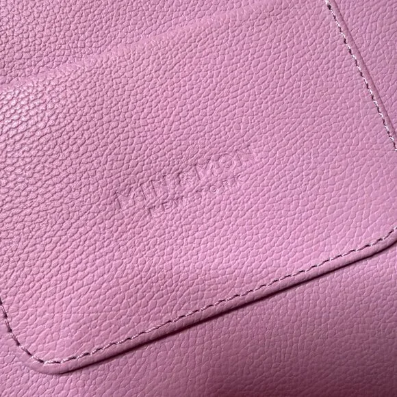 Min & Mon Leather Crossbody Bag – Lavender & Lilac with Neon Green Accents - Picture 5 of 12